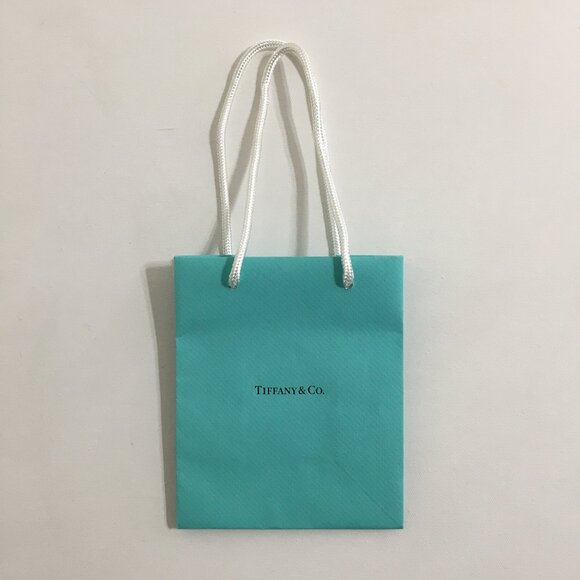Tiffany & Co Mini Paper Gift Bag 6" x 5" x 3" NEW! - Picture 2 of 14